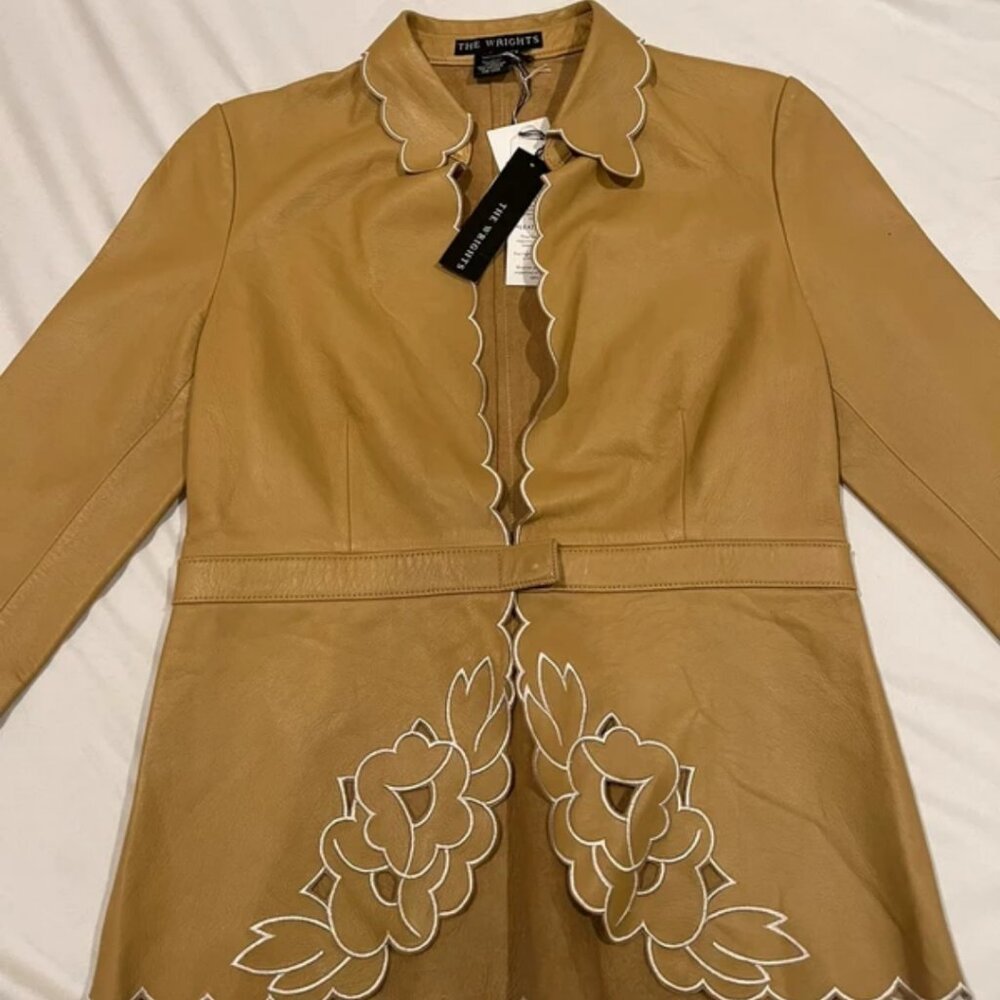 Leather blazer